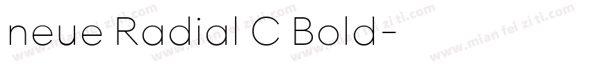 neue Radial C Bold字体转换